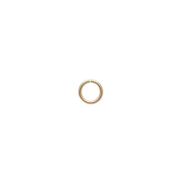 Jump ring, 14Kt gold-filled, 6mm round, 4.7mm inside diameter, 22 gauge. Sold per pkg of 20. image number 0