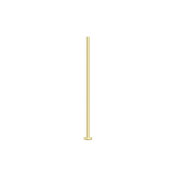 Head pin, 14Kt gold-filled, 1 inch, 21 gauge. Sold per pkg of 10. image number 0