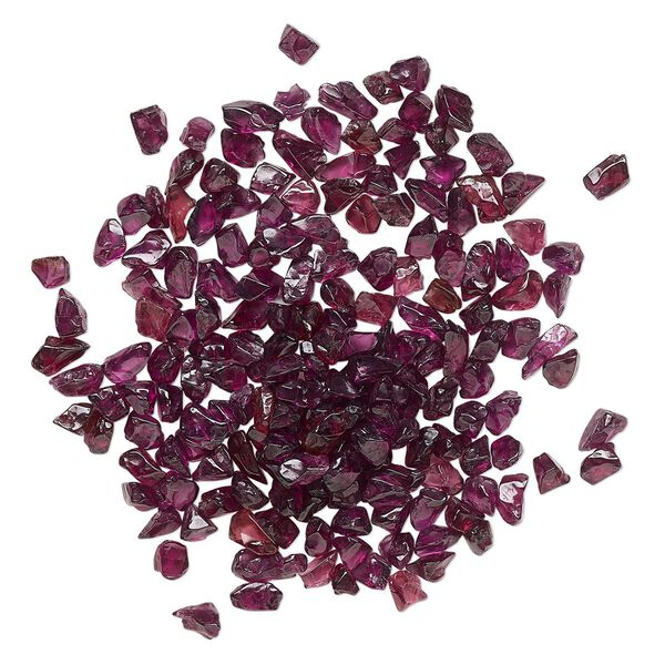 Rhodolite garnet 1pkg1, undrilled inlay chip natural 1 oz mini image number 0