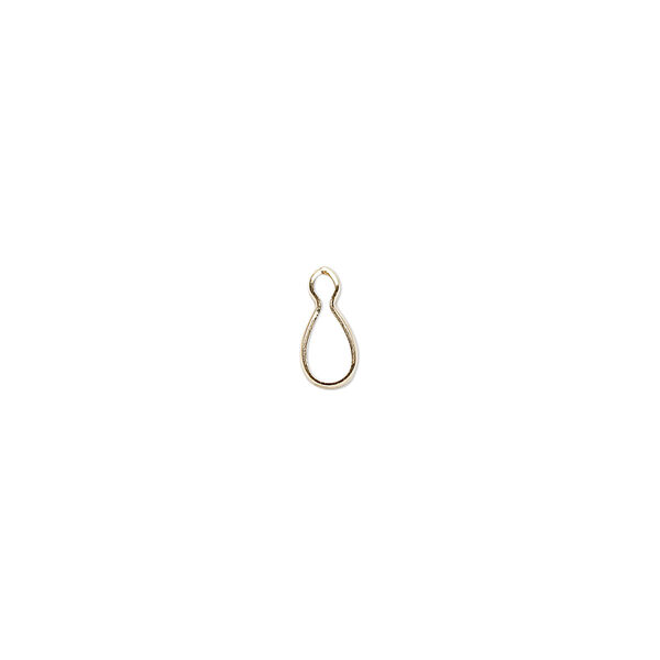 Drop, Wrap-Tite®, 14Kt gold-filled, 5x3mm pear bezel setting. Sold per pkg of 2. image number 0