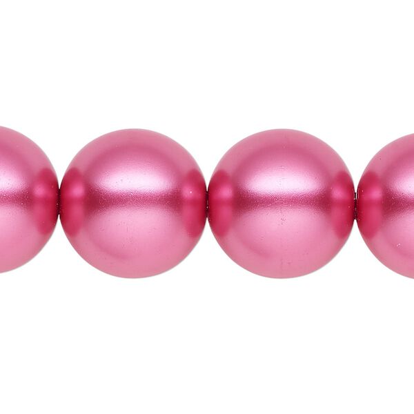 Pearl 1pk pink, Celestial Crystal® 16mm round 15.5-16 inch image number 0