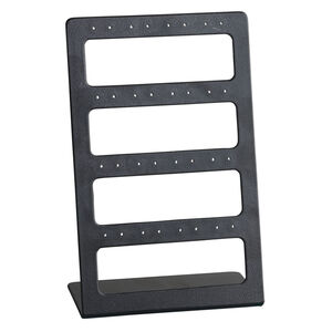 Display, earring, Lucite&reg;, opaque black, 6-1/2 x 4 x 2 inches. Sold individually.
