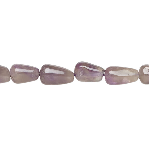 Amethyst 1pkg1, uneven teardrop bead natural, 13 inch 7x5mm-10x6mm image number 0