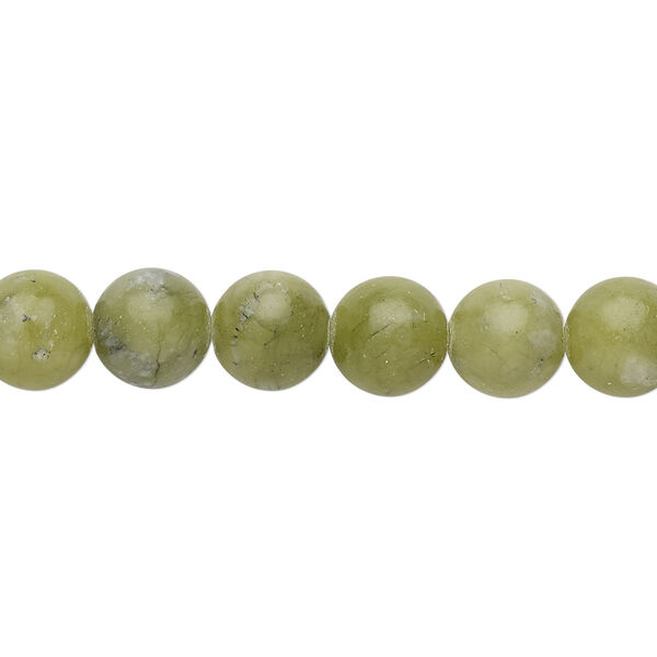 Bead, Connemara marble (natural), 8mm round, B grade, Mohs hardness 3. Sold per 15-1/2 inch strand. image number 0