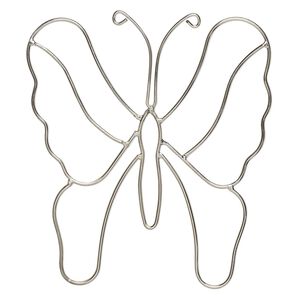 Wire frame, steel, 5-1/2 x 5-inch butterfly. Sold individually.