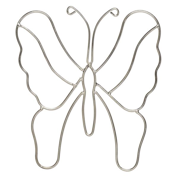 Wire frame, steel, 5-1/2 x 5-inch butterfly. Sold individually. image number 0
