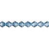 Bead 1pkg144 Malibu blue, Preciosa Czech crystal, 6mm bicone image number 0