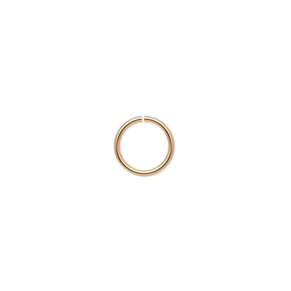 Jump ring, 14Kt gold-filled, 9mm round, 7.2mm inside diameter, 19 gauge. Sold per pkg of 10. image number 0