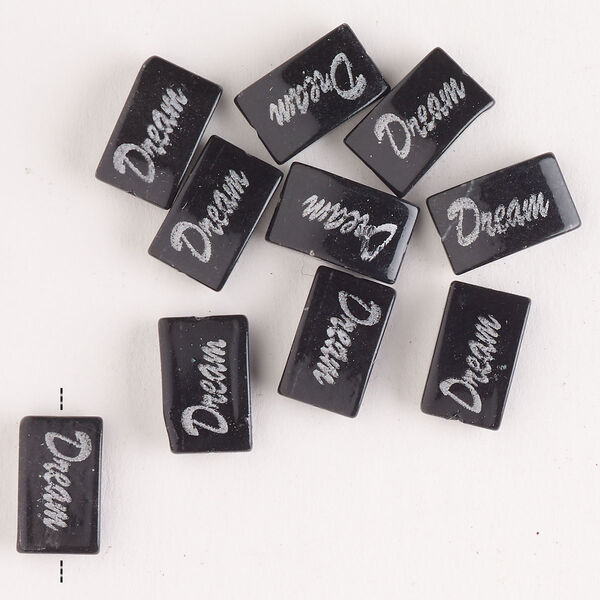 Mountain "jade" 1pkg6, "Dream" flat rectangle bead B grade, 13x9mm image number 0