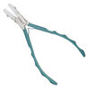 Pliers, Wubbers&reg; ProLine, flat-nose, steel / rubber / nylon, turquoise green, 5.75 inches. image number 0