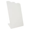 Display, earring, acrylic, frosted white, 4-7/8 x 2-1/4 x 2-1/2 inches. Sold individually. image number 0