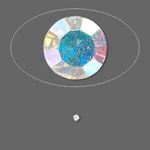 Chaton, glass rhinestone, crystal AB, foil back, 1.7-1.8mm faceted round, PP11. Sold per pkg of 72.