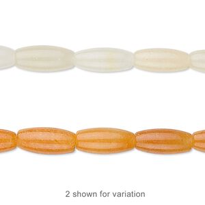 Yellow "jade" (quartz) 1pkg1, barrel bead 15.5-16 inch 12x5mm