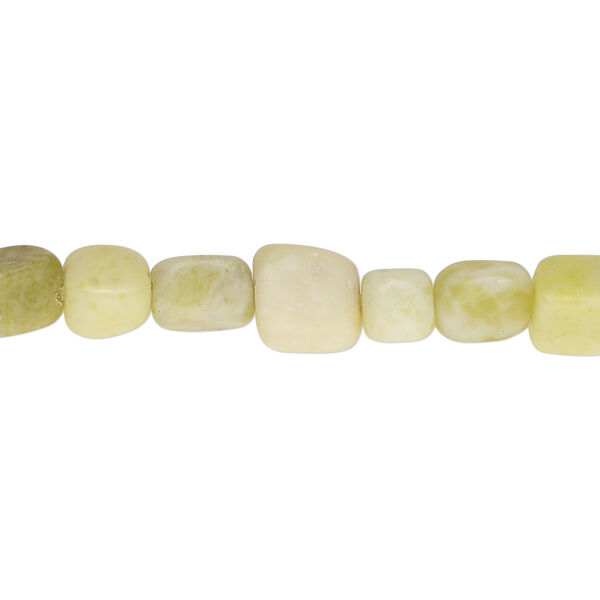Peridot "jasper" 1pkg1, pebble bead natural C+ grade, 15.5-16 inch medium image number 0