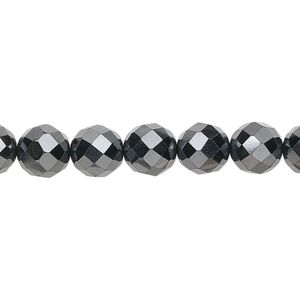 Hemalyke™ 1pkg1, faceted round bead 15.5-16 inch 8mm