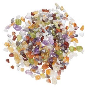 Multi-gemstone 1pkg1, undrilled inlay chip 1 oz mini