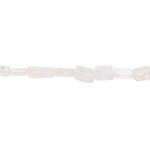 Rainbow moonstone 1pkg1, hand-cut flat rectangle bead natural 14 inch 5x3mm-10x5mm