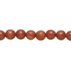 Red jasper 1pkg1, round bead natural, 15 inch matte 5-6mm image number 0