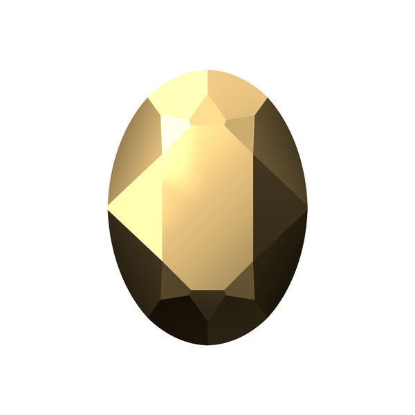 Fancy stone 1pkg1 crystal aurum foil back, Crystal Passions® 18x13mm oval 4120 image number 0