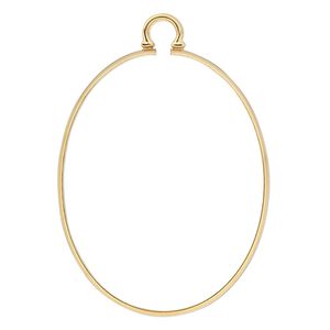 Focal, Cinch Mount, 14Kt gold-filled, 40x30mm oval bezel setting. Sold individually.