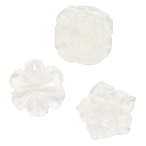 Drop mix, glass, translucent speckled neon yellow, 25x21mm-26x25mm top-drilled, carved flower. Sold per pkg of 3.
