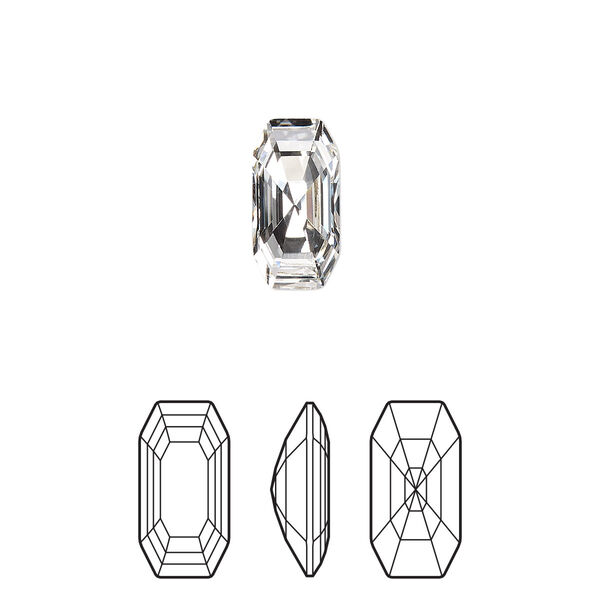 Fancy stone 2pk crystal foil back, Crystal Passions® 12x6mm elongated imperial 4595 image number 0