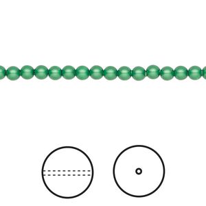 Pearl 1000pk eden green, Swarovski® 3mm round 5810