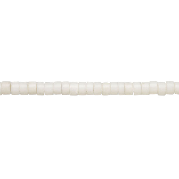 Mountain "jade" 1pkg1, matte double-drilled half-round bead natural, 15 inch 15x9mm-15x10mm image number 1
