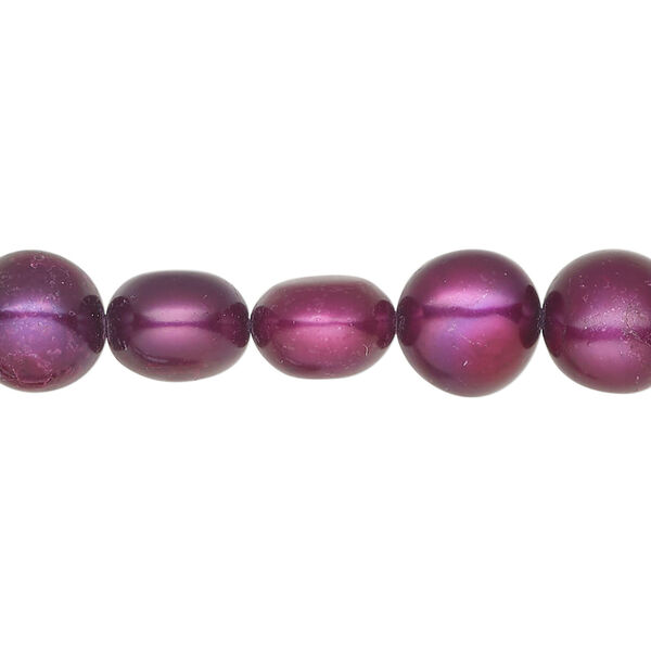 Freshwater 1pkg1, flat-sided potato pearl, 15.5-16 inch elderberry 10-12mm cultured image number 0