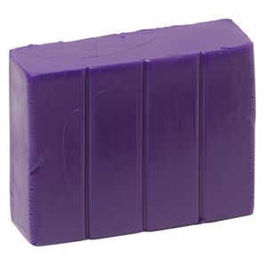 Polymer clay, Sculpey® PREMO, purple. Sold per 2-ounce bar.
