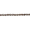 Brown snowflake jasper 1pkg1, puffed oval bead natural, 15 inch 15x12mm-16x13mm image number 1