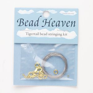 Finding assortment, stainless steel and brass, pkg/19, assorted shapes and sizes, gold finish and mixed colors.