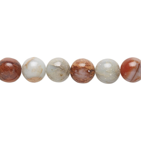 Aqua terra "jasper" 1pkg1, round bead natural B grade, 15.5-16 inch 8mm image number 0
