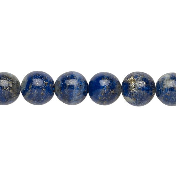 Lapis lazuli 1pkg1, round bead natural 15 inch 9mm image number 0