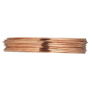 Wire, copper, half-hard, square, 18 gauge. Sold per 50-yard coil.