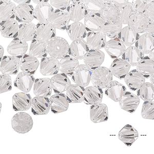 Bead 144pk crystal, Preciosa Czech crystal 6mm bicone