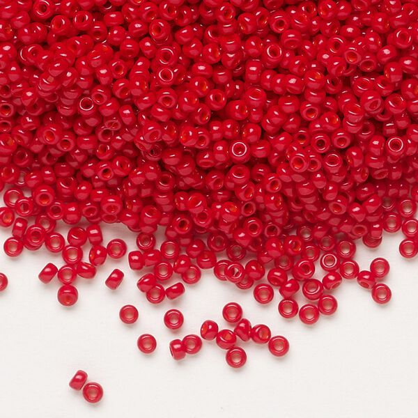 Seed bead, Miyuki, glass, pkg/25g, #11 rocaille, opaque semi-matte, (RR-1684). image number 0