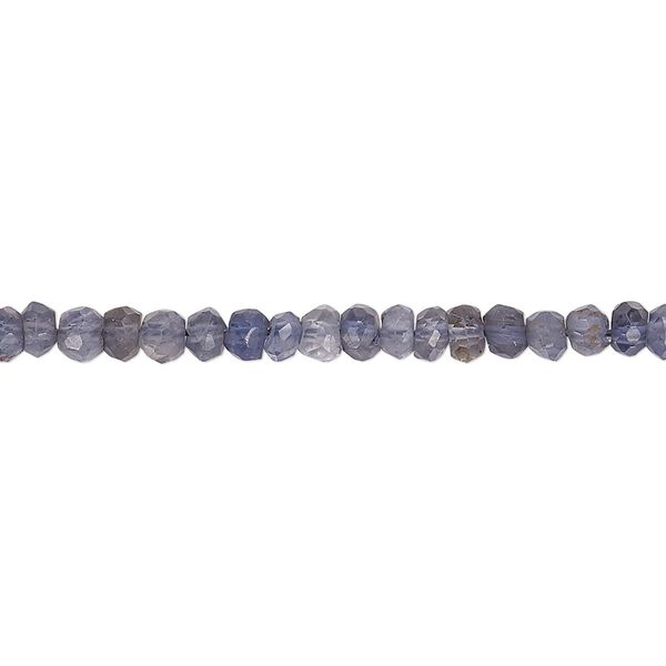 Quartz crystal 1pkg1, hand-cut faceted rondelle bead 15.5-16 inch 3x2mm-4x3mm image number 0
