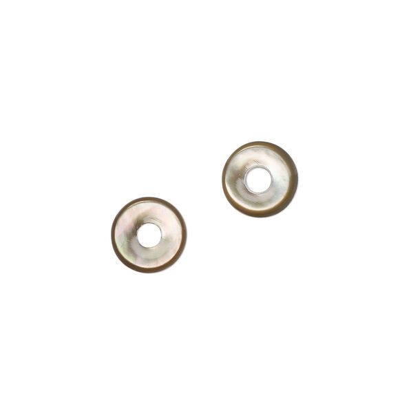Focal 1pkg2 black lip shell, 8mm donut natural image number 0