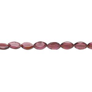 Garnet 1pkg1, hand-cut faceted marquise bead 15.5-16 inch 6x3mm-10x5mm