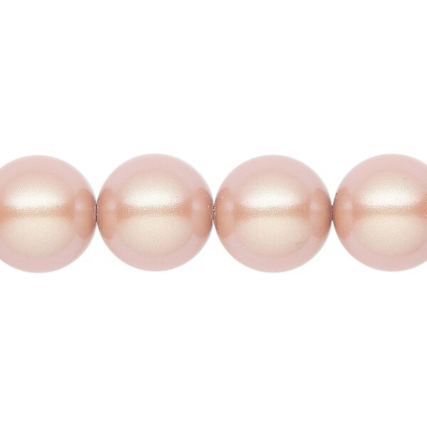 Pearl 30pk pearlescent pink, Preciosa Czech crystal 12mm round image number 0