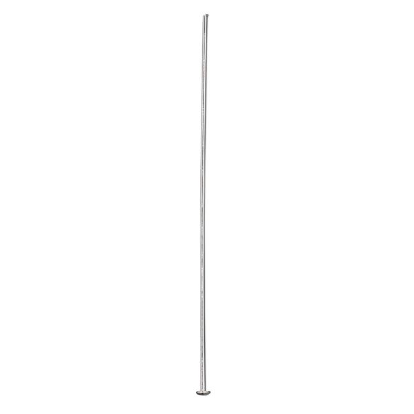 Head pin, sterling silver, 1-1/2 inches with domed head, 24 gauge. Sold per pkg of 10. image number 0