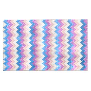 Adhesive sheet, My Style Deco Art™, peel-off, resin and glue, peach / purple / multicolored, 8 x 4-3/4 inch rectangle, 1.8mm thick. Sold individually.