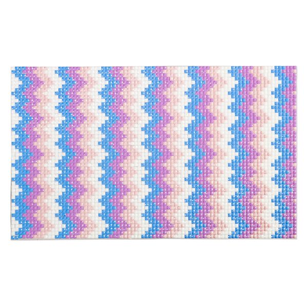 Adhesive sheet, My Style Deco Art™, peel-off, resin and glue, peach / purple / multicolored, 8 x 4-3/4 inch rectangle, 1.8mm thick. Sold individually. image number 0
