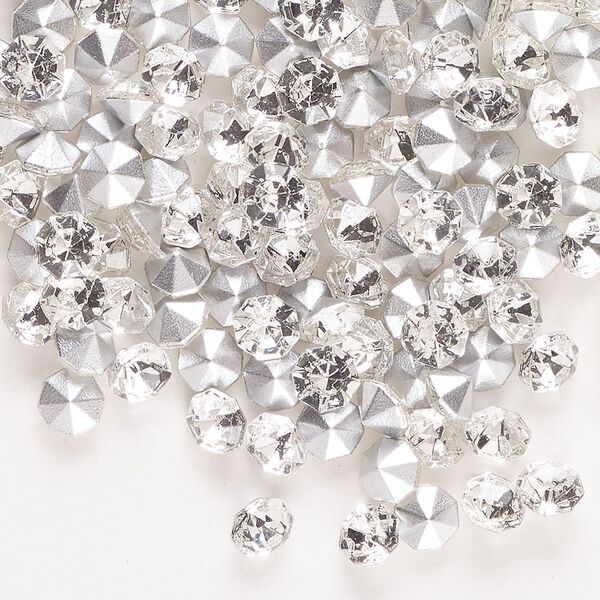 Chaton 144pk crystal foil back, vintage Preciosa Czech crystal rhinestone 4.6-4.8mm round SS20 image number 0