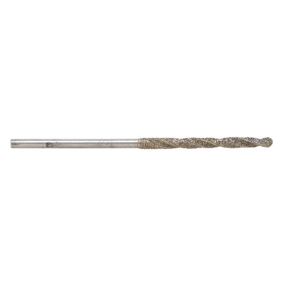Drill bit, diamond-coated high speed steel, 1-1/2 inches with 1.7mm twisted bit and 1.4mm shank. Sold per pkg of 5. image number 1