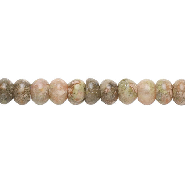 Autumn jasper 1pkg1, rondelle bead natural 15.5-16 inch 6x4mm image number 0