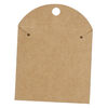 Necklace card, kraft paper, 3 x 2-1/3 inches with envelope. Sold per pkg of 50. image number 0