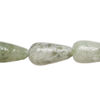 Jadeite 1pkg1, teardrop bead natural, 15 inch 19x9mm-21x11mm image number 0