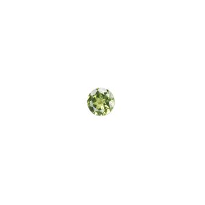 Peridot 1pkg1, hand-cut faceted round gem natural 6mm